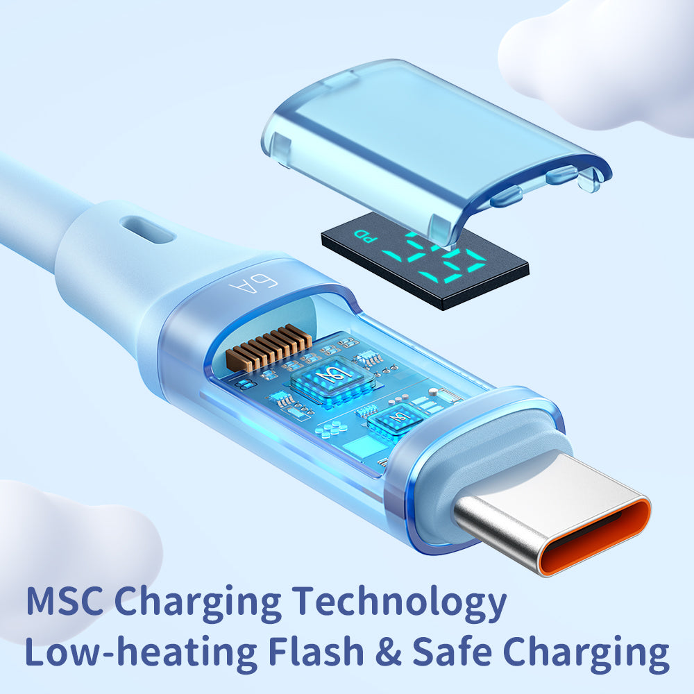 Mcdodo Digital HD Silicone USB-A to USB-C Cable 6A (1.2M)