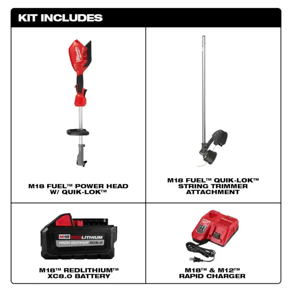 Milwaukee 2825-21ST M18 FUEL 18V 16-Inch QUIK-LOK String Trimmer Kit