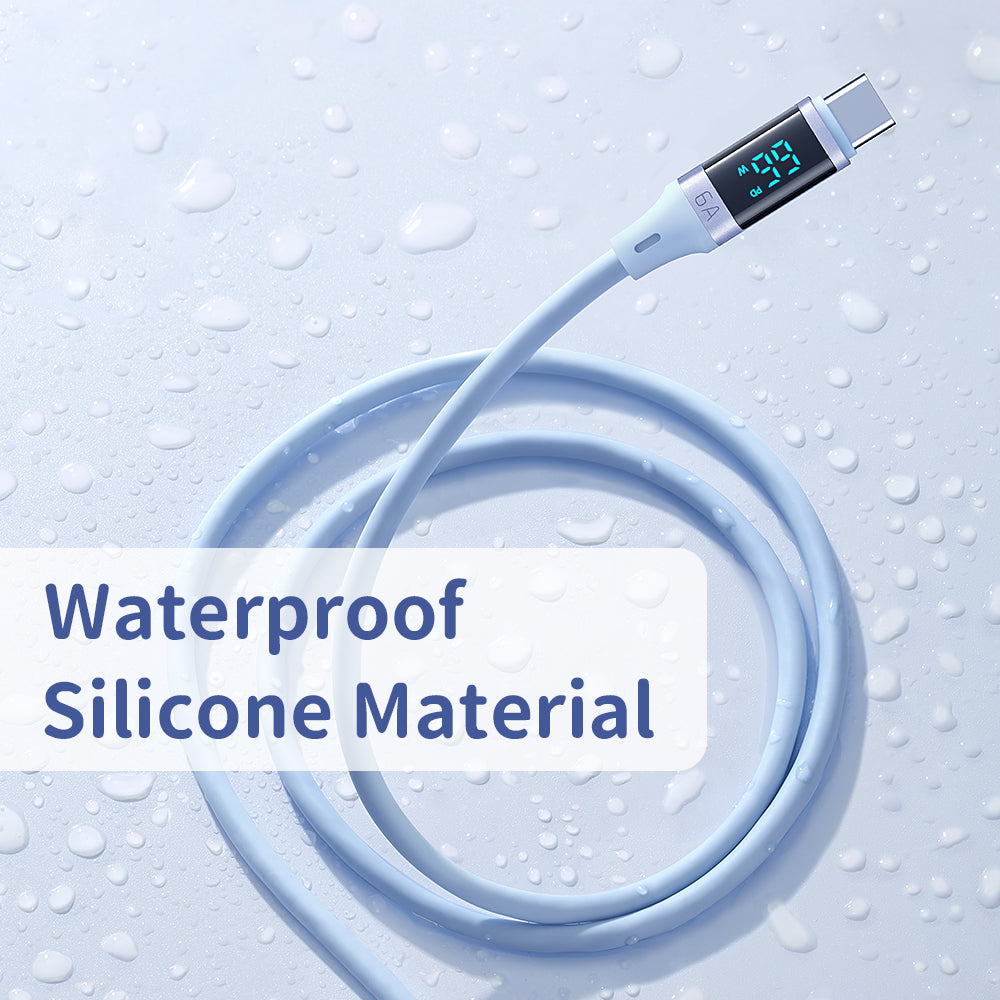 Mcdodo Digital HD Silicone USB-A to USB-C Cable 6A (1.2M)