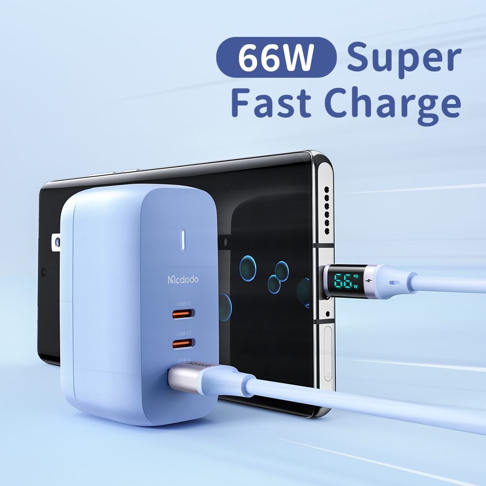 Mcdodo Digital HD Silicone USB-A to USB-C Cable 6A (1.2M)