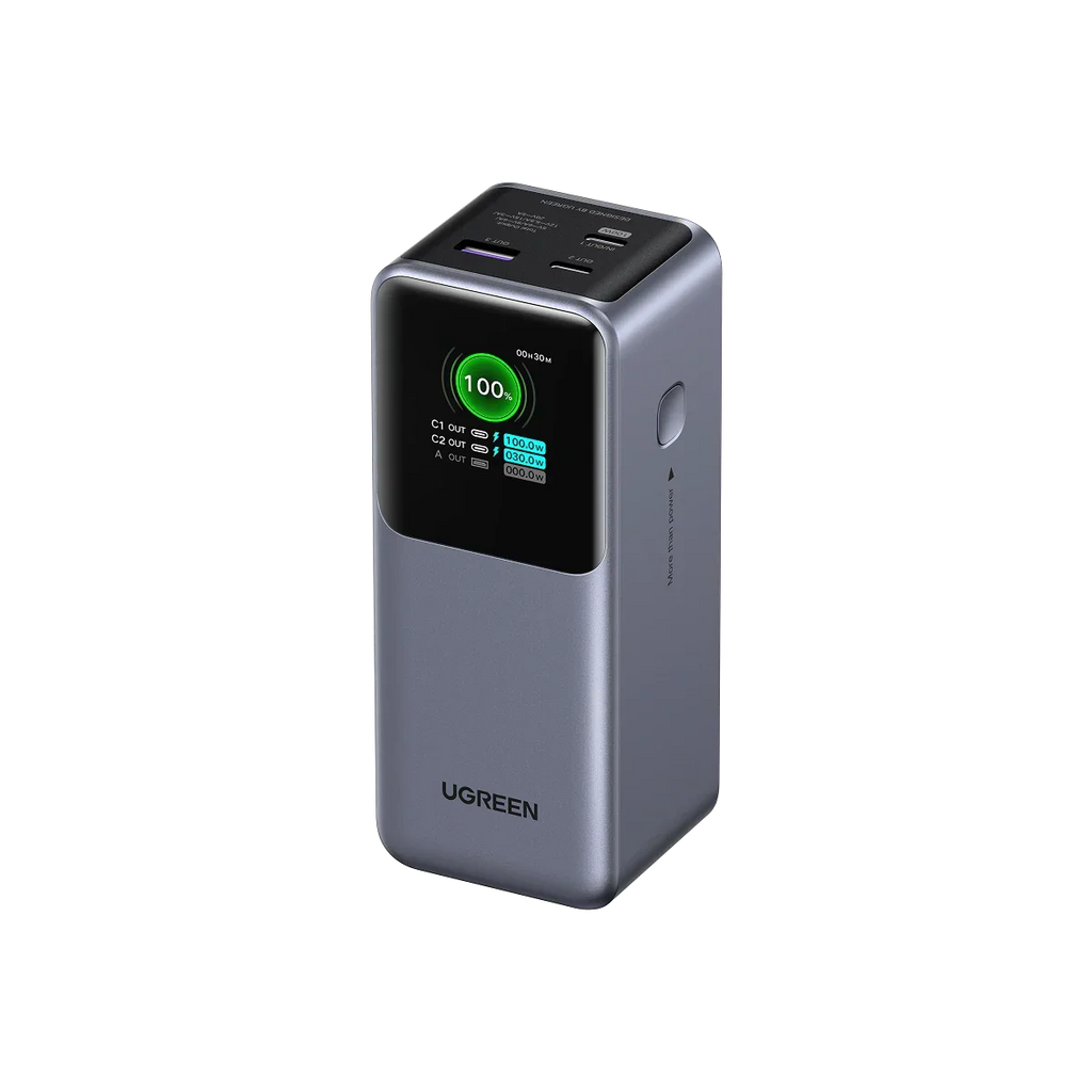 UGREEN Nexode Power Bank 20000mAh 130W, Cargador Portátil con 2 USB C y 1 Tipo A 