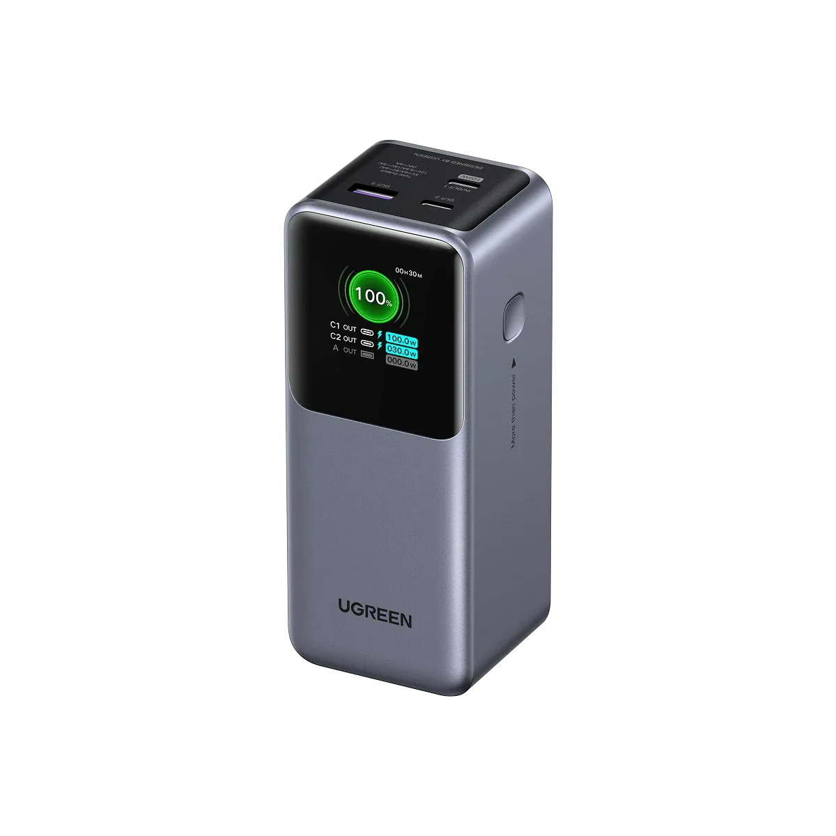 UGREEN Nexode Power Bank 20000mAh 130W, Cargador Portátil con 2 USB C y 1 Tipo A 