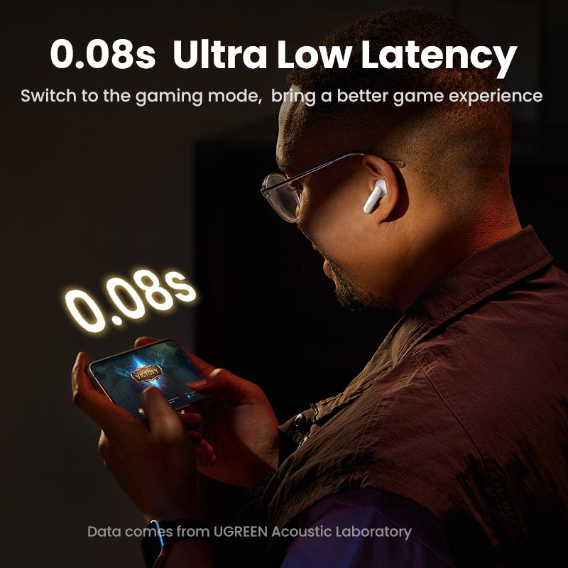 UGREEN Earbuds HiTune H6 Pro Hybrid Active Noise-Cancelling White