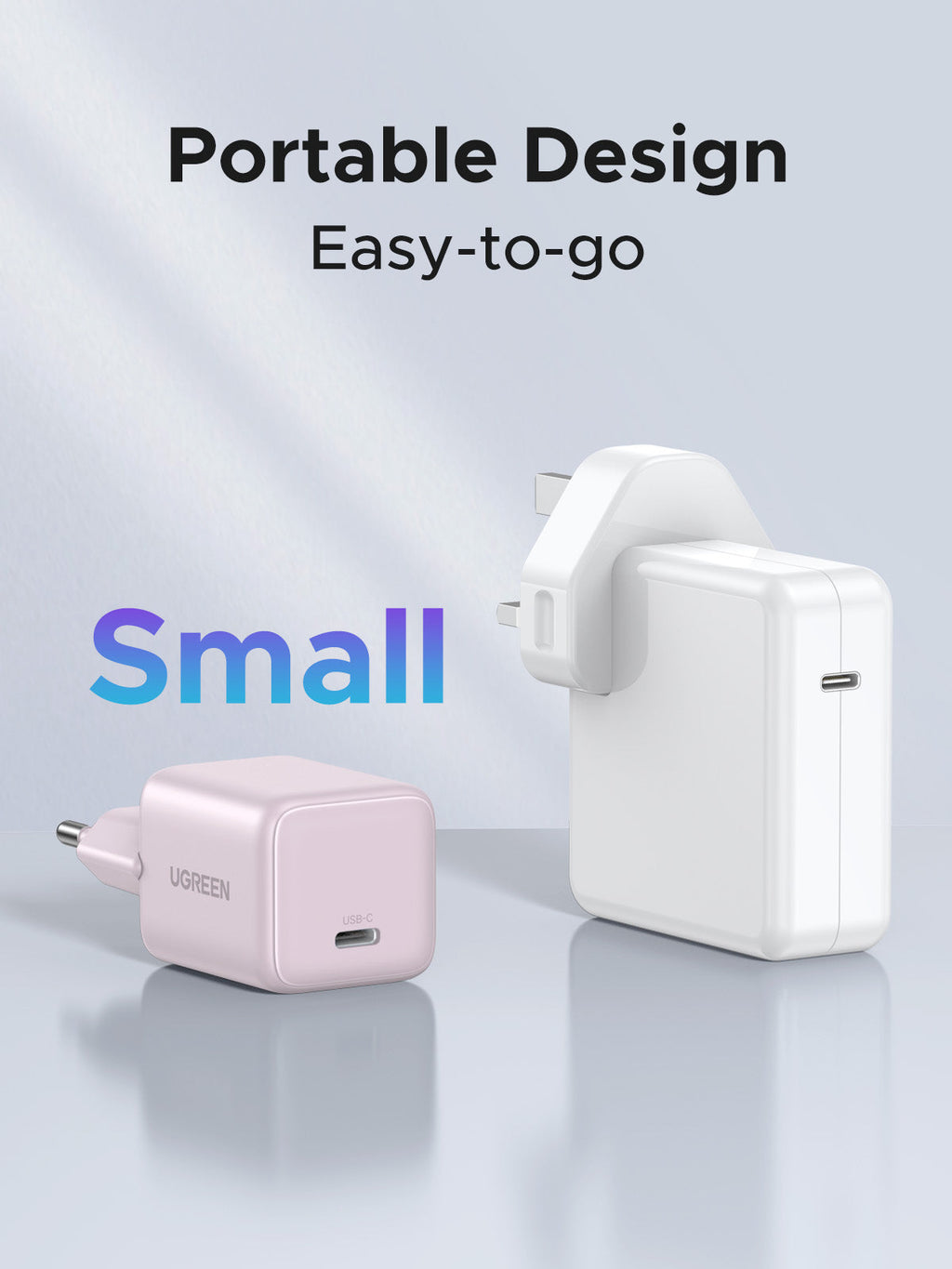 UGREEN Charger USB-C GaN Fast 20W EU Pink