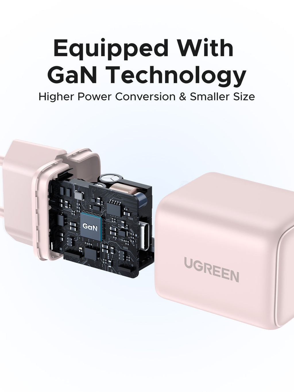 UGREEN Charger USB-C GaN Fast 20W EU Pink