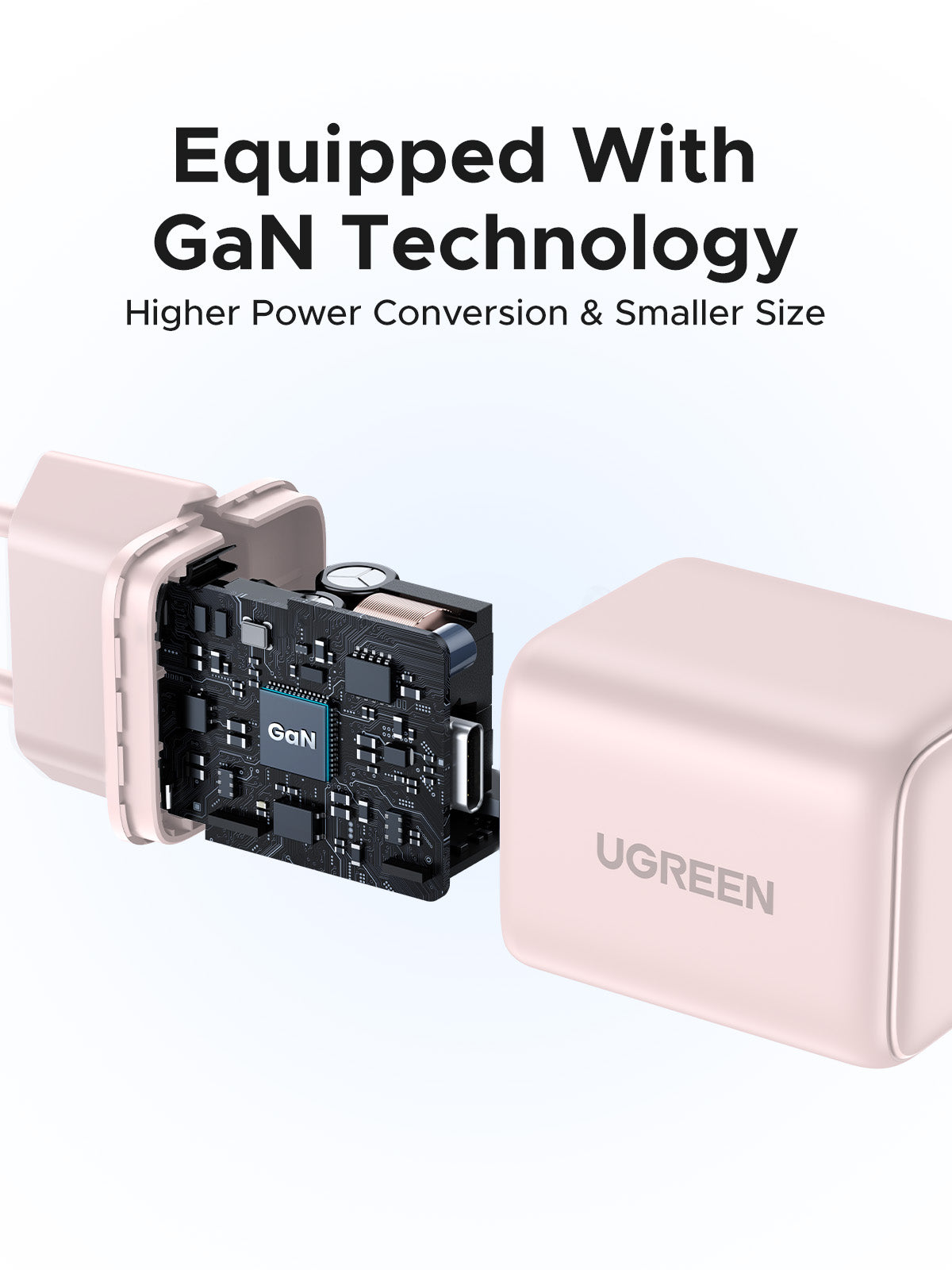 UGREEN Charger USB-C GaN Fast 30W EU Pink