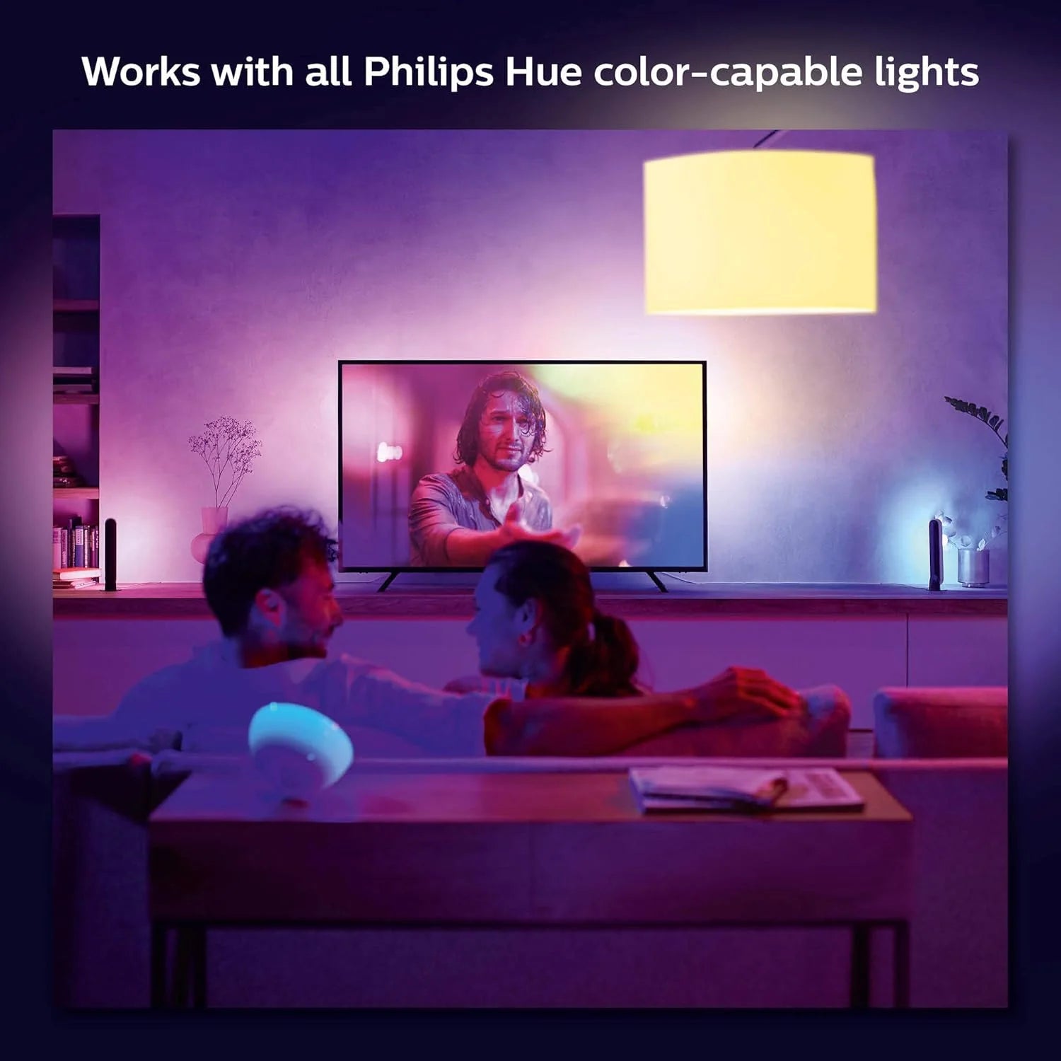 65-inch smart TV light strip, flowing color-changing LED light strip, multi-color TV backlight synced with music and games