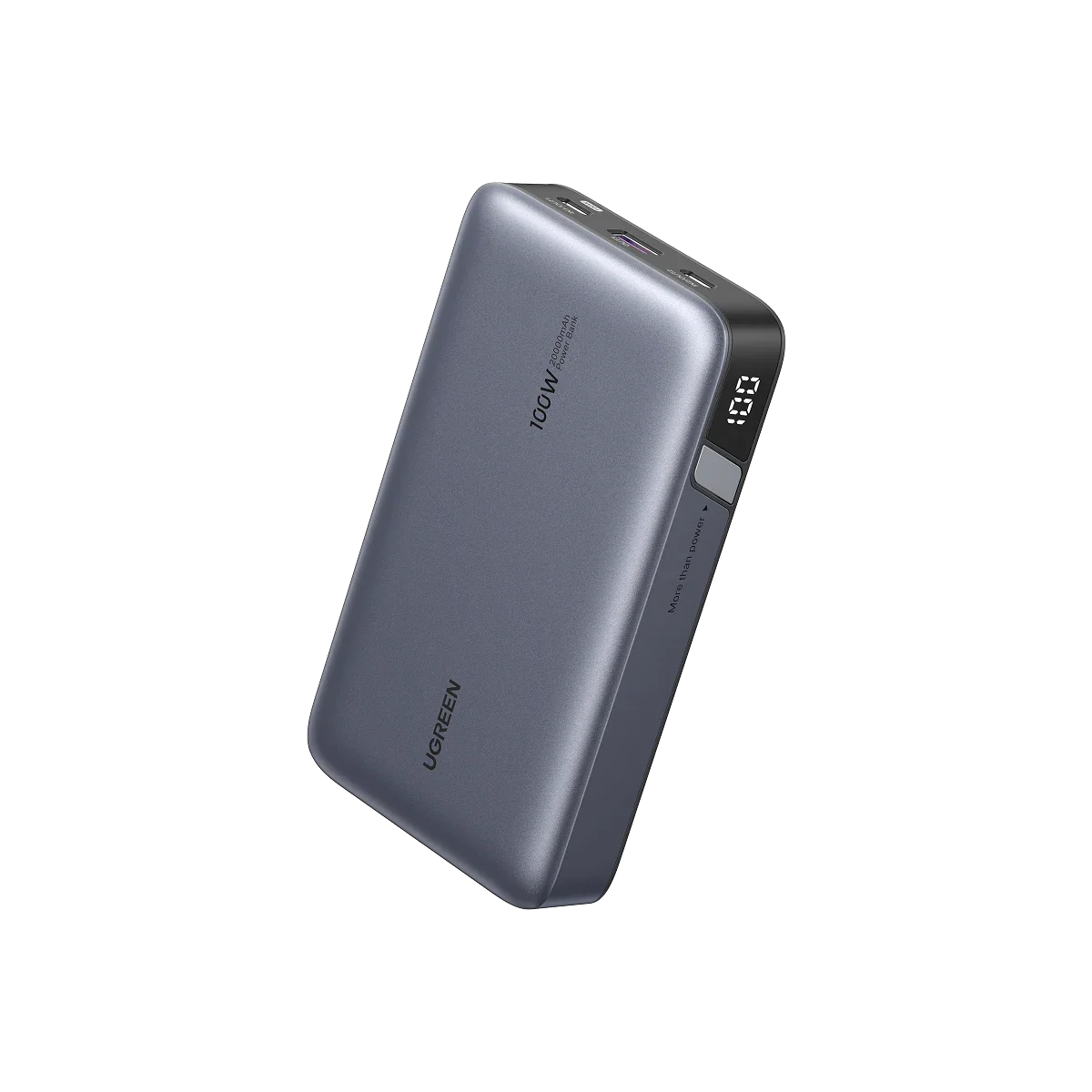 UGREEN Nexode 100W Power Bank 20000mAh, Caricatore Portatile con 3 Porte, Batteria Esterna con Display
