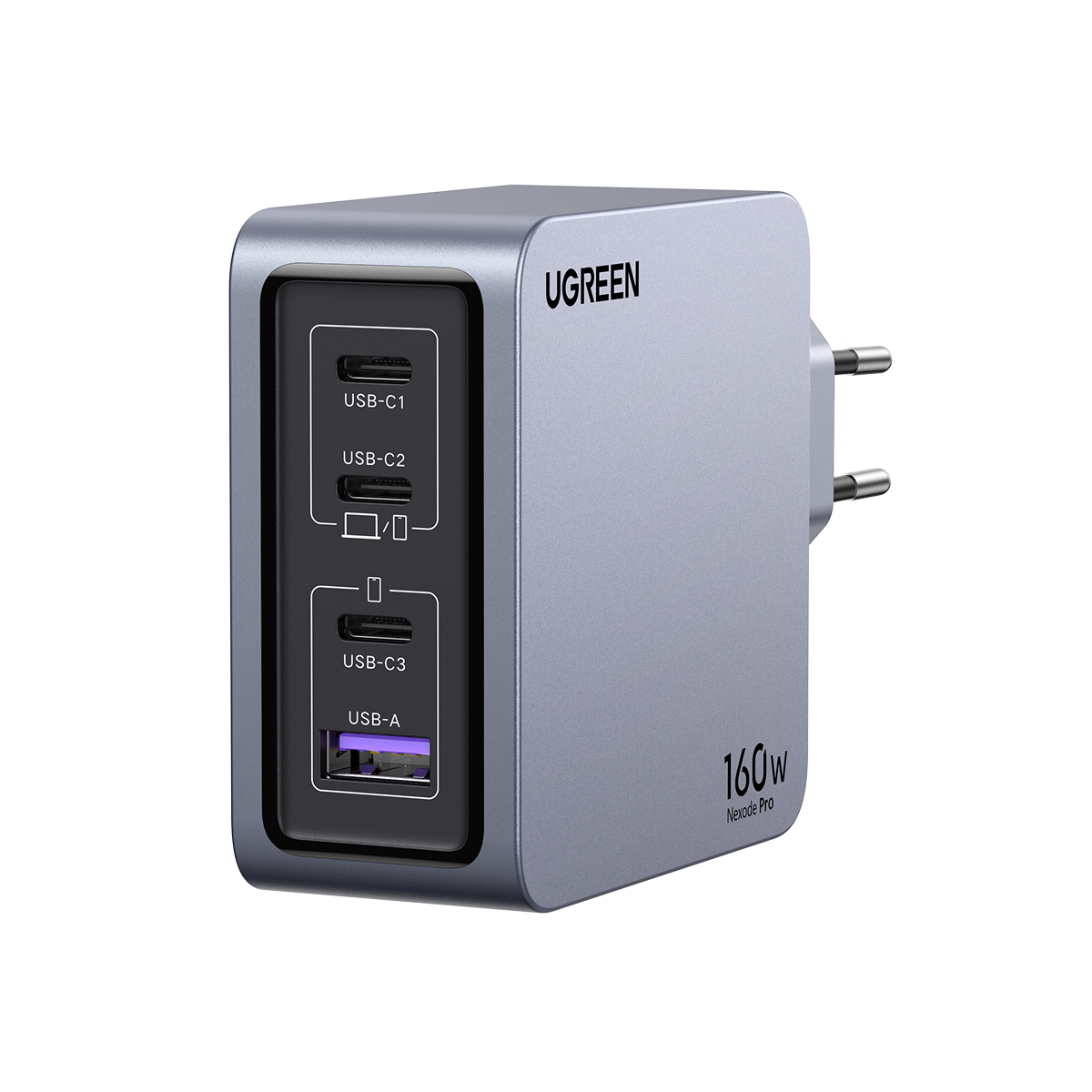 UGREEN Nexode Pro หัวชาร์จ GaN ชาร์จเร็ว 3 พอร์ต 160W
