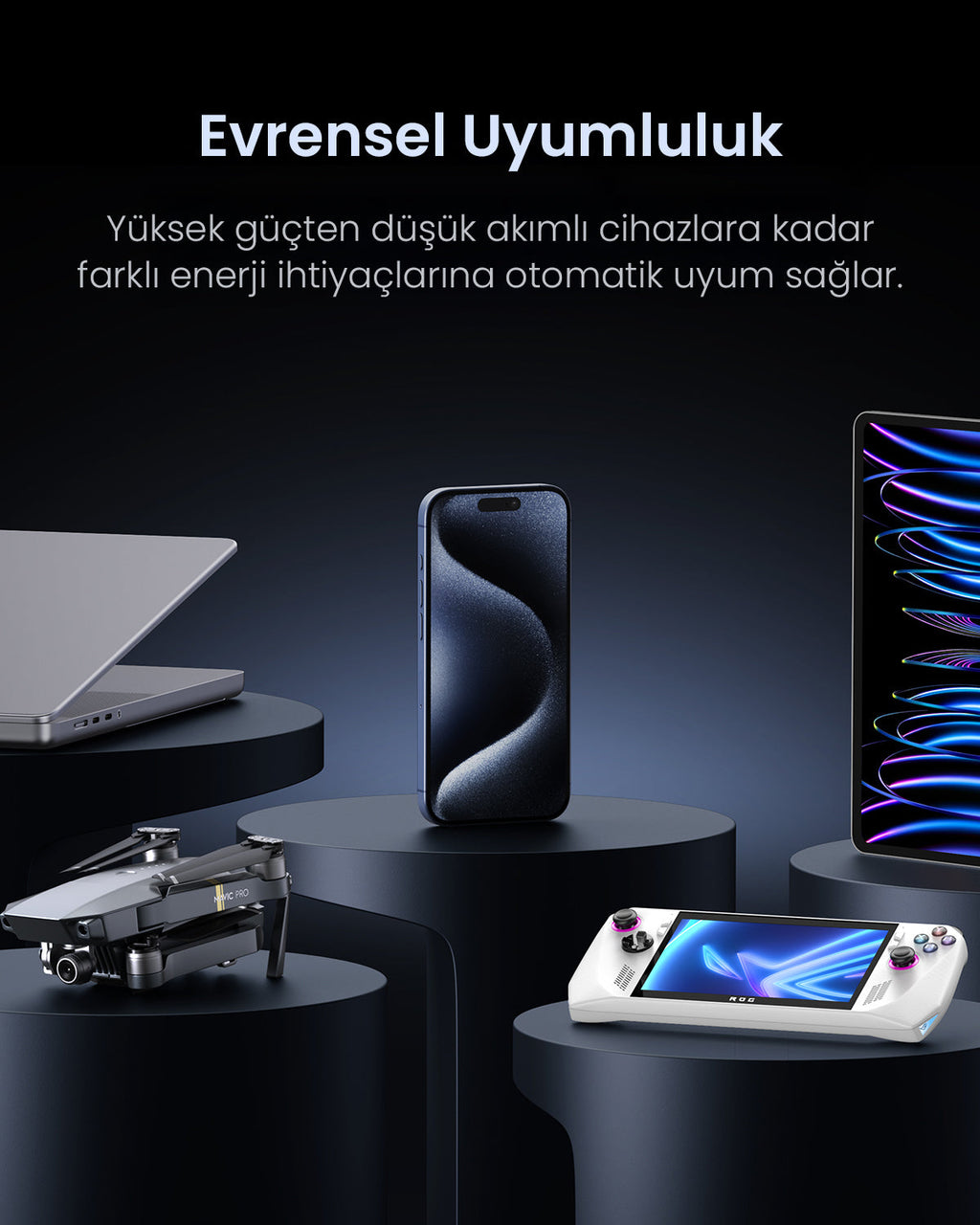 UGREEN Nexode Pro Taşınabilir Güç İstasyonu 48000mAh 300W (Akıllı Dijital Ekranlı)