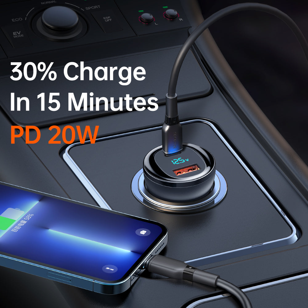 Mcdodo Aurora Series 95W 1A+1C Digital Display PD Car Charger