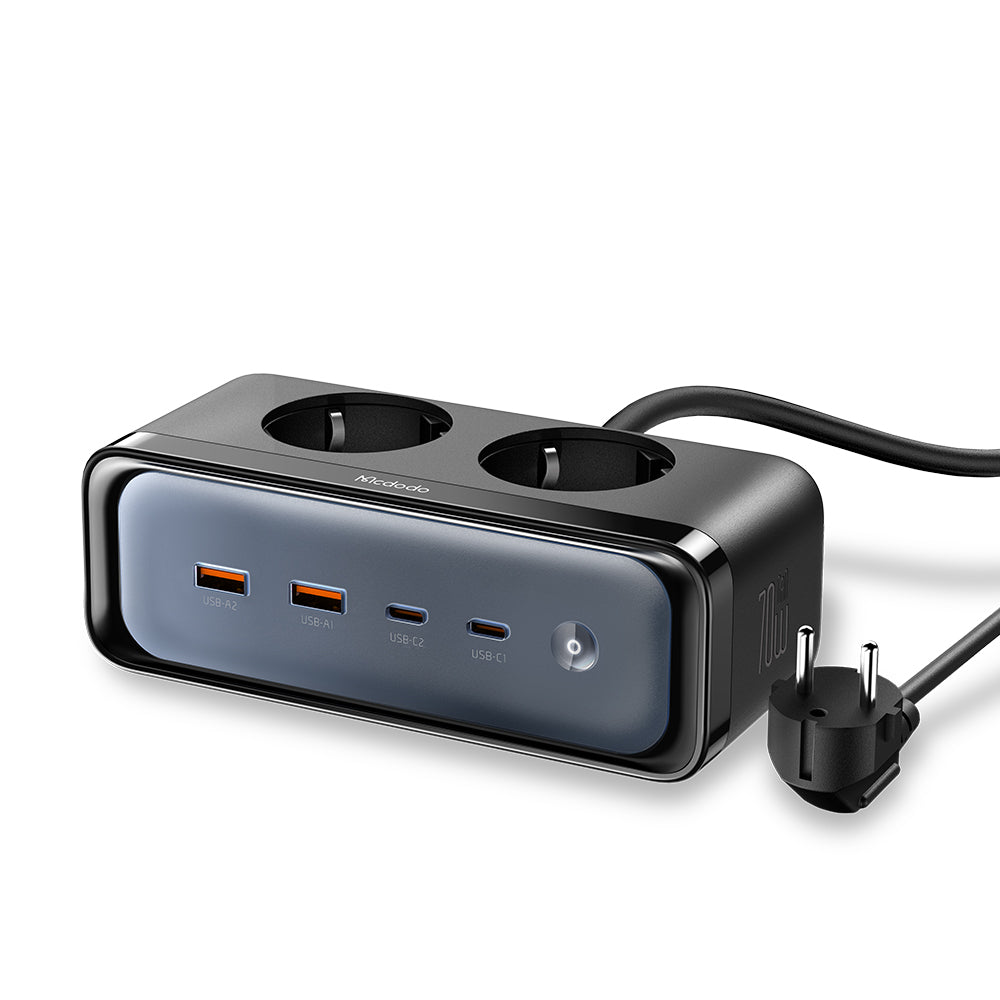 Mcdodo 70W 2C+2A+2AC GAN Lightning Protection Power Strip(EU)