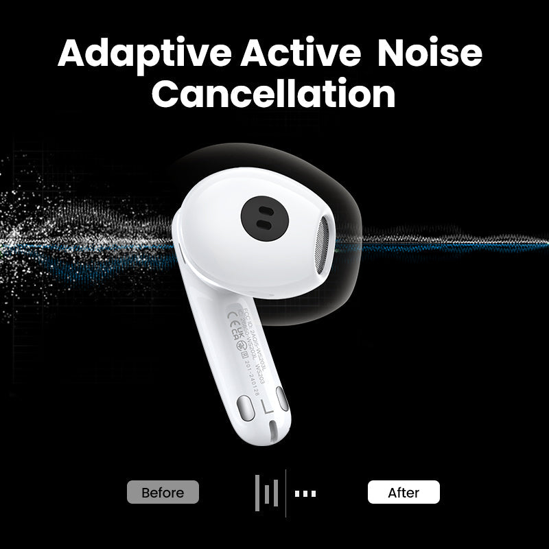 UGREEN Earbuds HiTune H6 Pro Hybrid Active Noise-Cancelling White