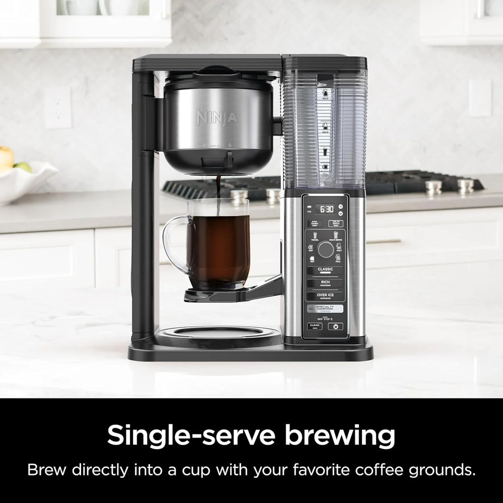 Extra Large Hot and Iced Coffee Maker with Fast Cold Brew, 4 Brewing Methods, 8 Sizes (Small to Travel), Single-Cup Coffee Maker, 12-Cup Capacity