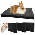 Hamiledyi Rabbit Scratch Foot Pads Bunny Grinding Claw Pad 4 PCS Small Animal Lava Grinding Teeth Stone Hamster Grinding Teeth Block for Guinea Pig Rat Gerbil Chinchilla Hedgehog
