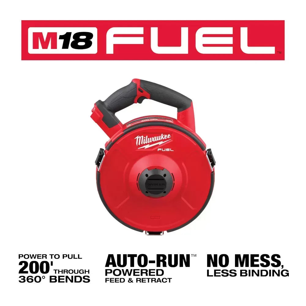 Milwaukee 2873-20S240 M18 FUEL 18V Angler Pulling Fish Tape w/ 240' x 1/8 Steel