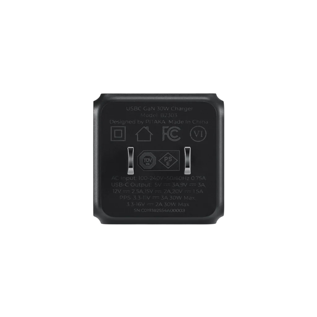 30W Charger or C-C Cable