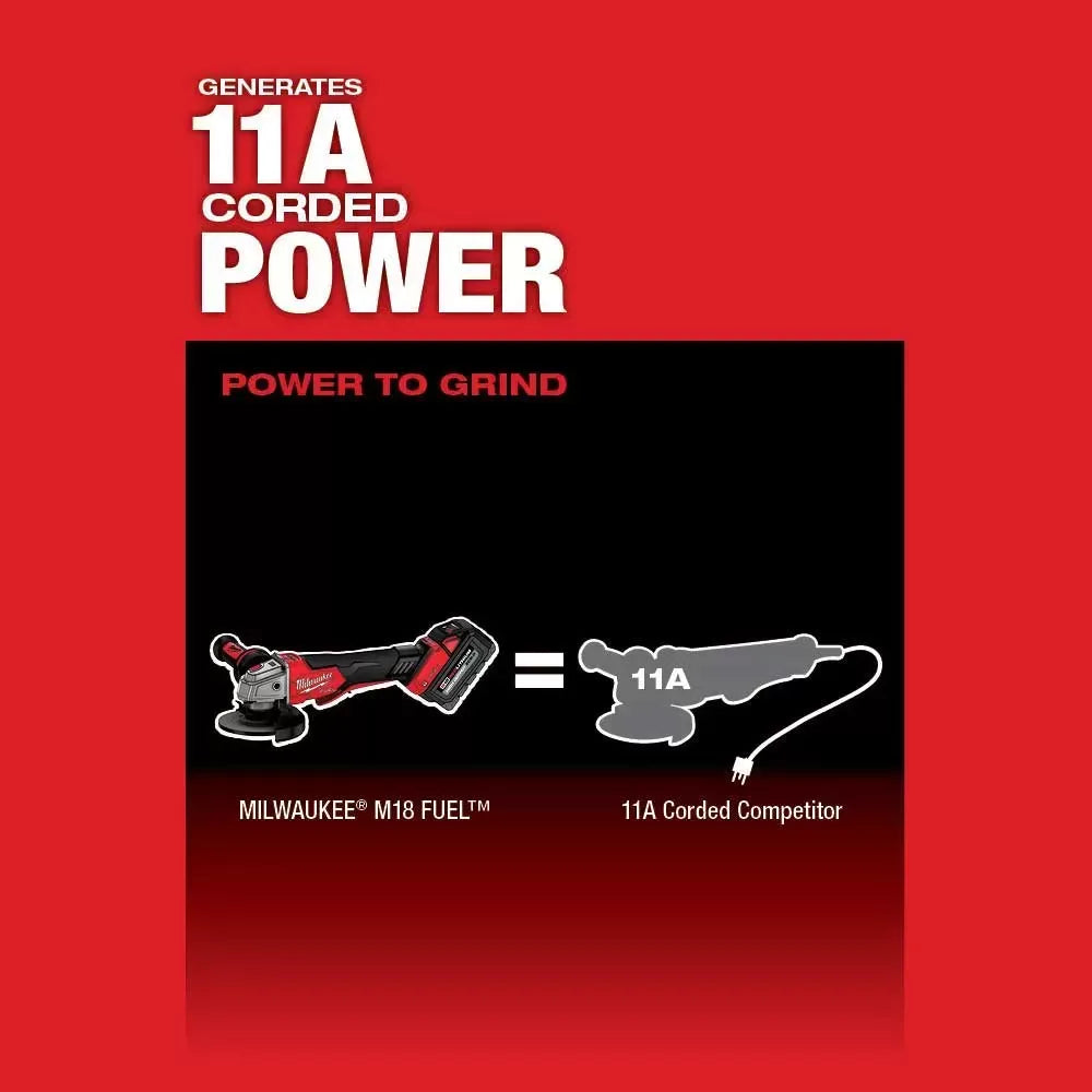 Milwaukee Pre-Sale 2882-20 M18 FUEL 4-1/2 / 5 Paddle Switch Braking Grinder - Bare Tool
