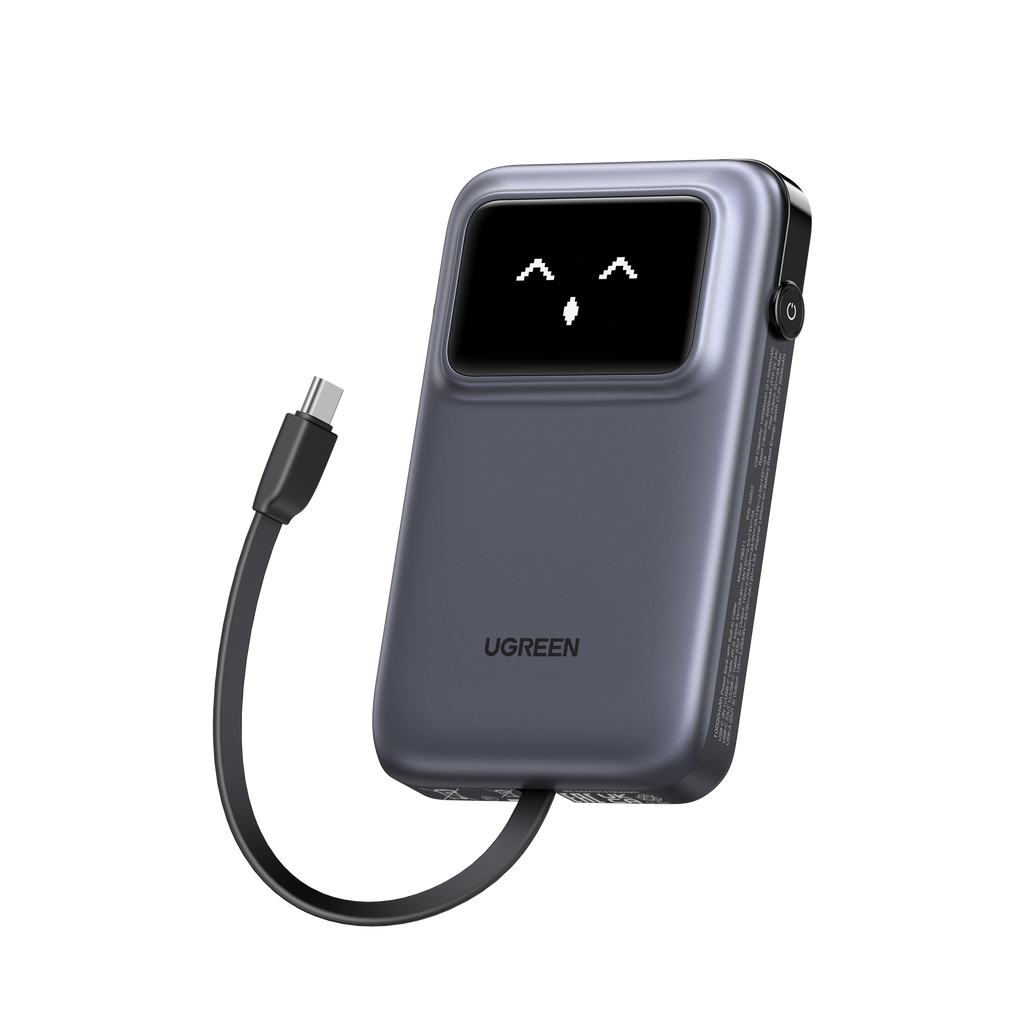 UGREEN Uno Powerbank 10000mAh 30W (Dahili Kablolu)