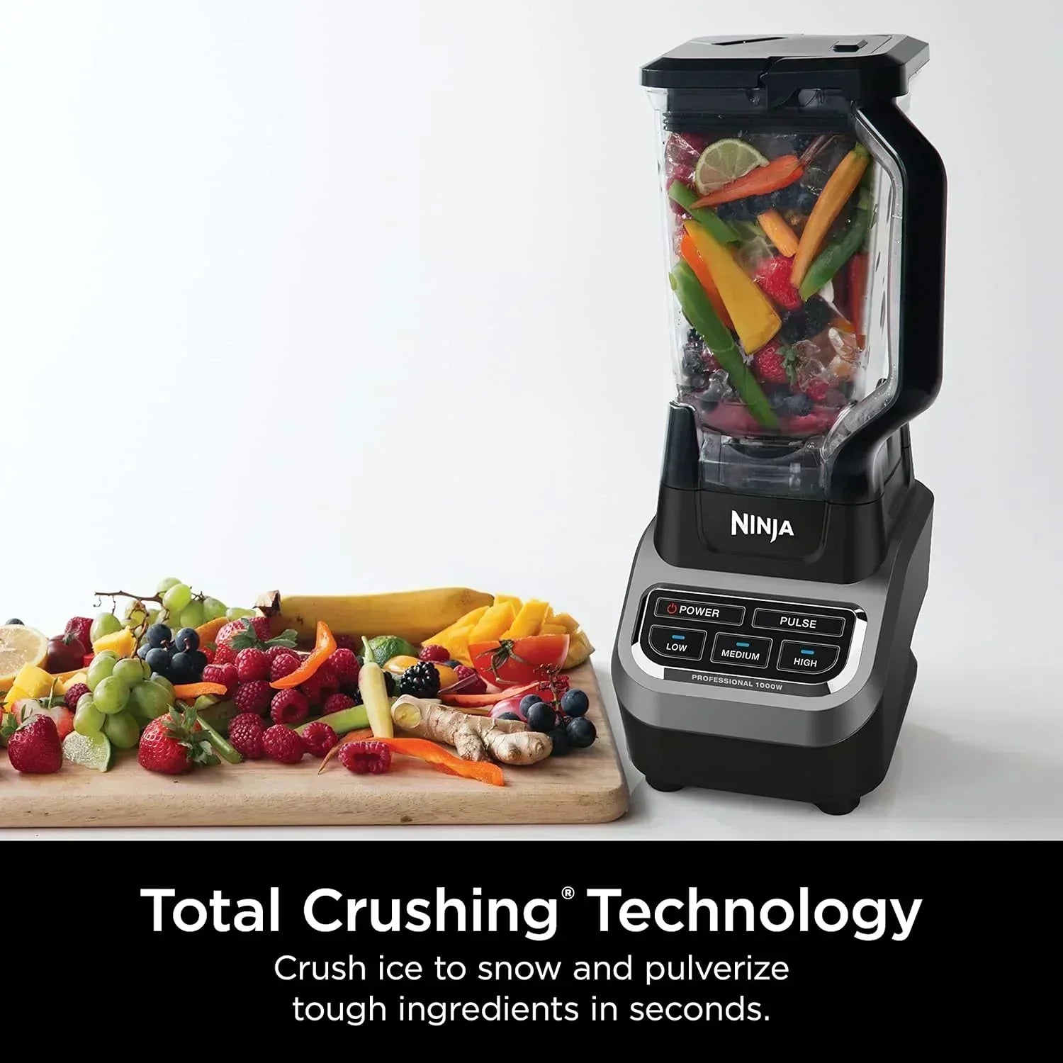 Ninja BL610 Professional 72 Oz Countertop Blender 1000-Watt Base Total Crushing Technology