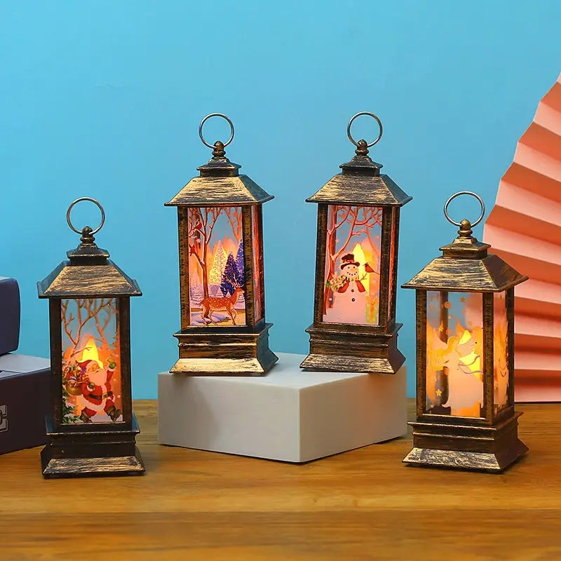 Classic Holiday Electric Candle Lantern
