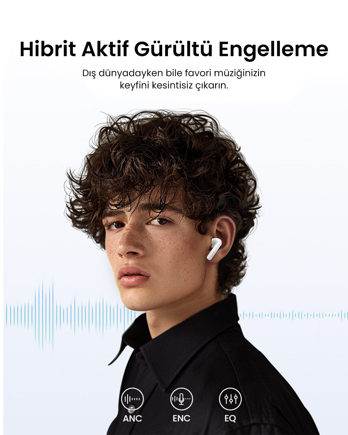 UGREEN HiTune T6s Hibrit Aktif Gürültü Engelleyici Kulaklık