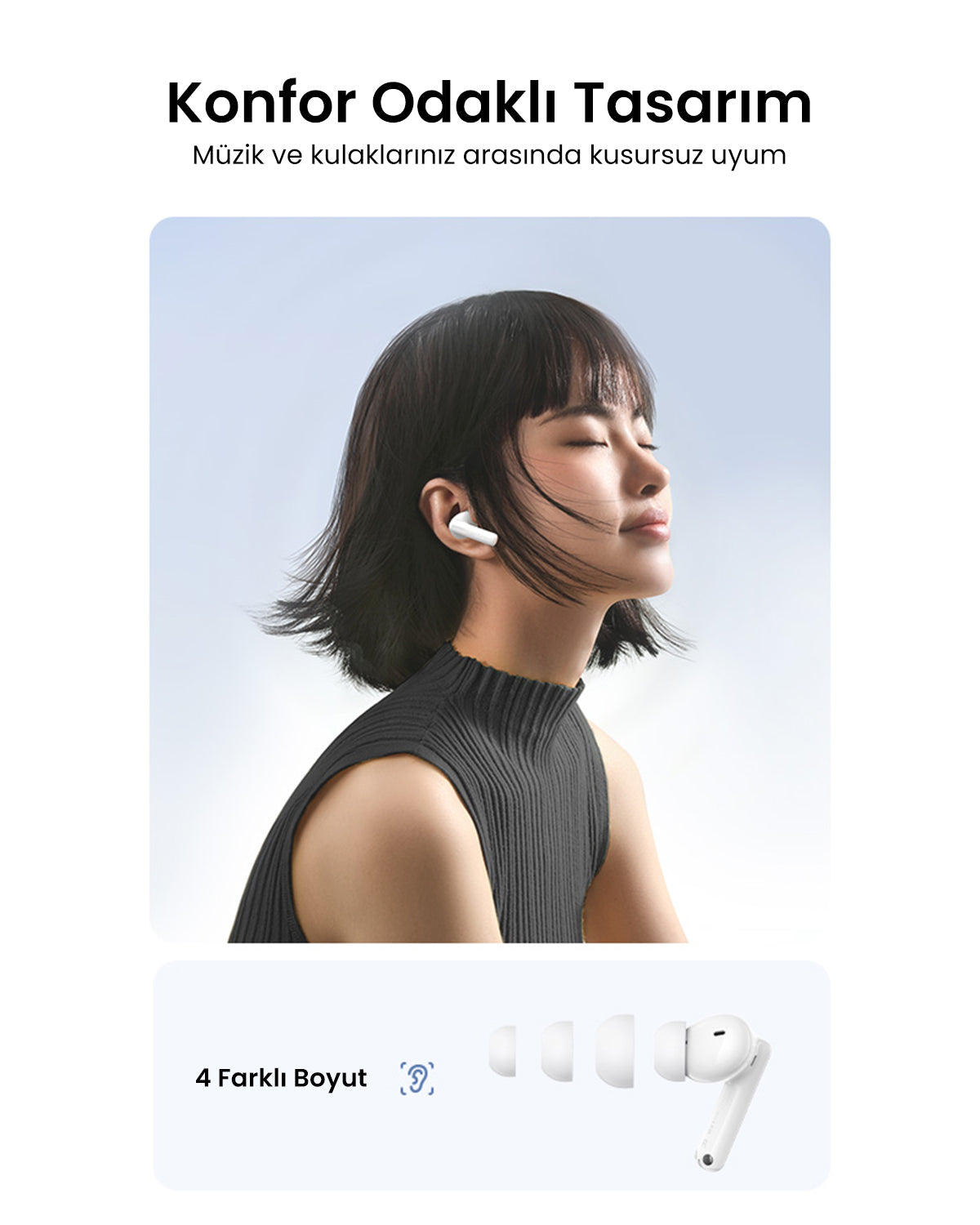 UGREEN HiTune T6s Hibrit Aktif Gürültü Engelleyici Kulaklık