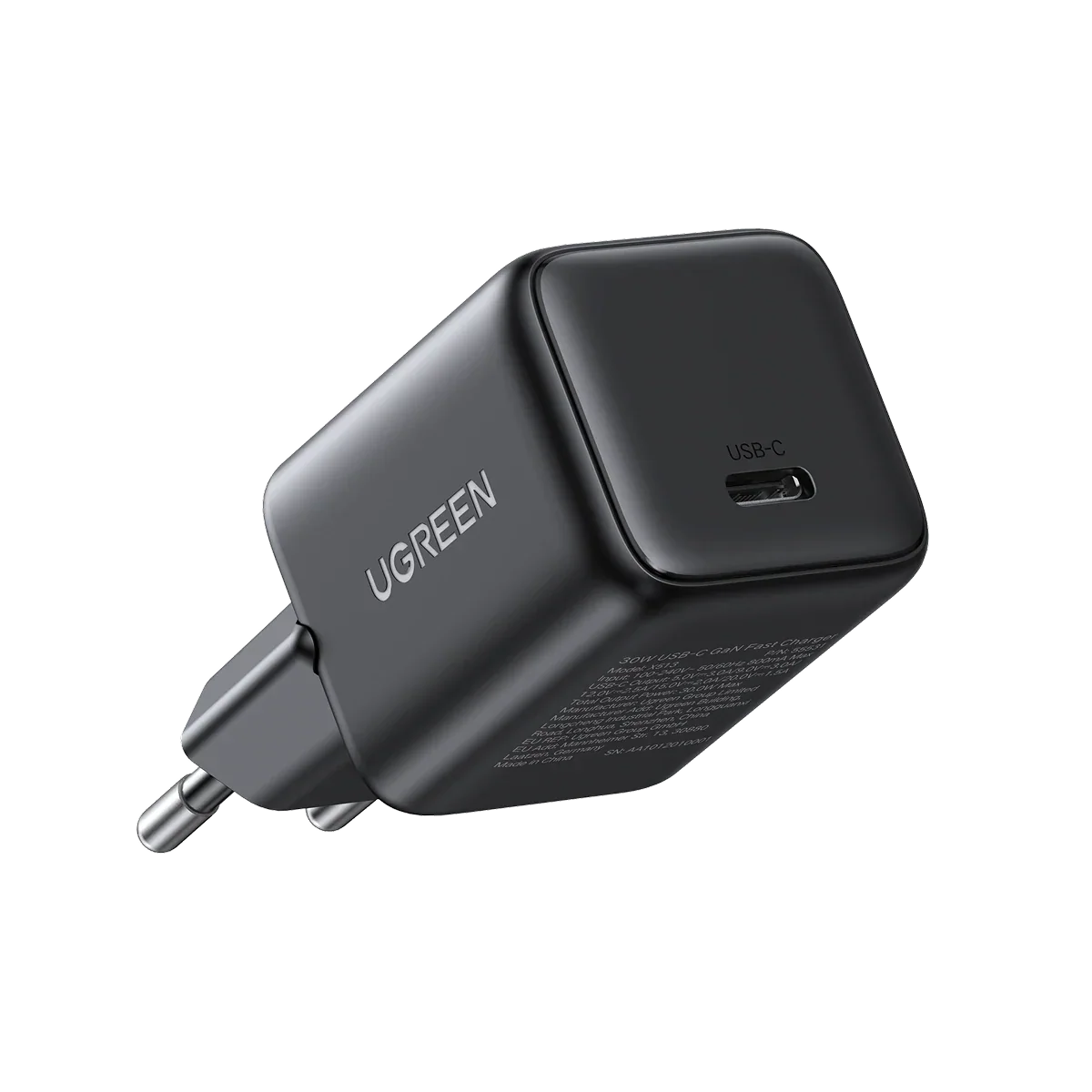 UGREEN Charger USB-C GaN Fast 30W EU Black