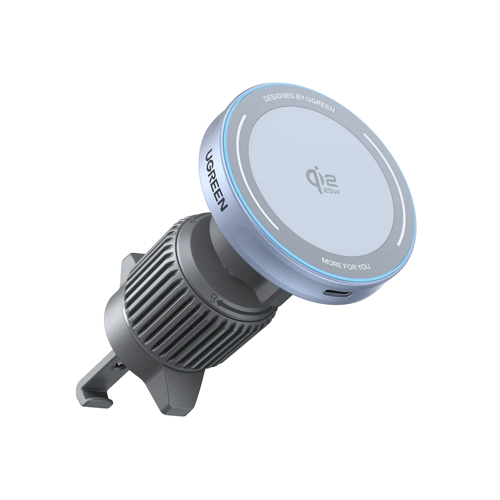 UGREEN MagFlow شاحن سيارة لاسلكي مغناطيسي 25 واط (متوافق مع Magsafe)