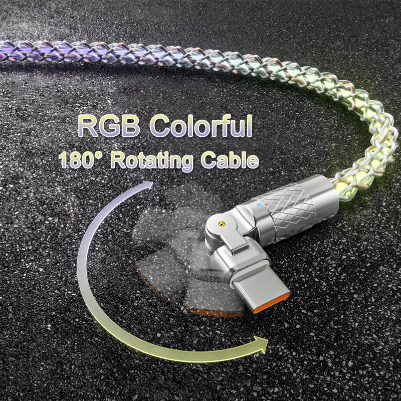 120W RGB Fast Charging Cable