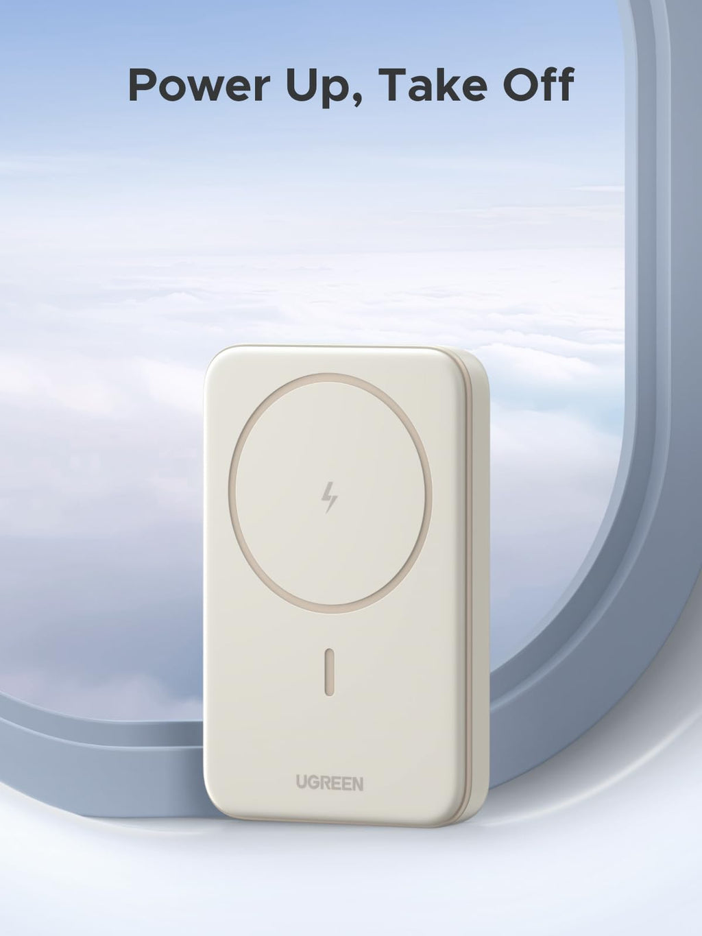 UGREEN Magnetic Power Bank
10000mAh 20W Beige