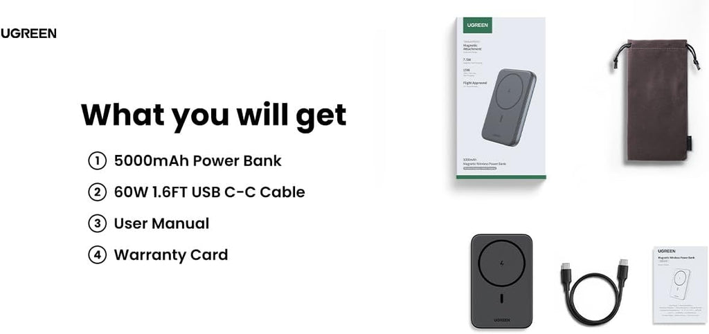UGREEN Zapix Magsafe Power Bank 15W 5000mAh