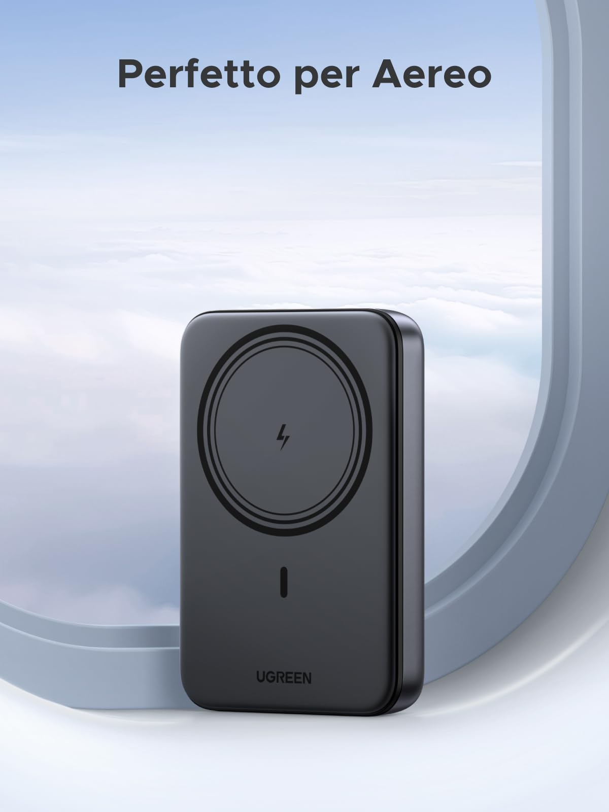 UGREEN Nexode Power Bank Magnetico 10000mAh, Caricatore Portatile Wireless con 20W USB C