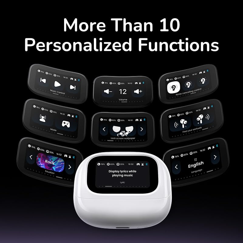 UGREEN Earbuds HiTune T6 Magic EchoBuds Active Noise Cancelling with Smart Touchscreen