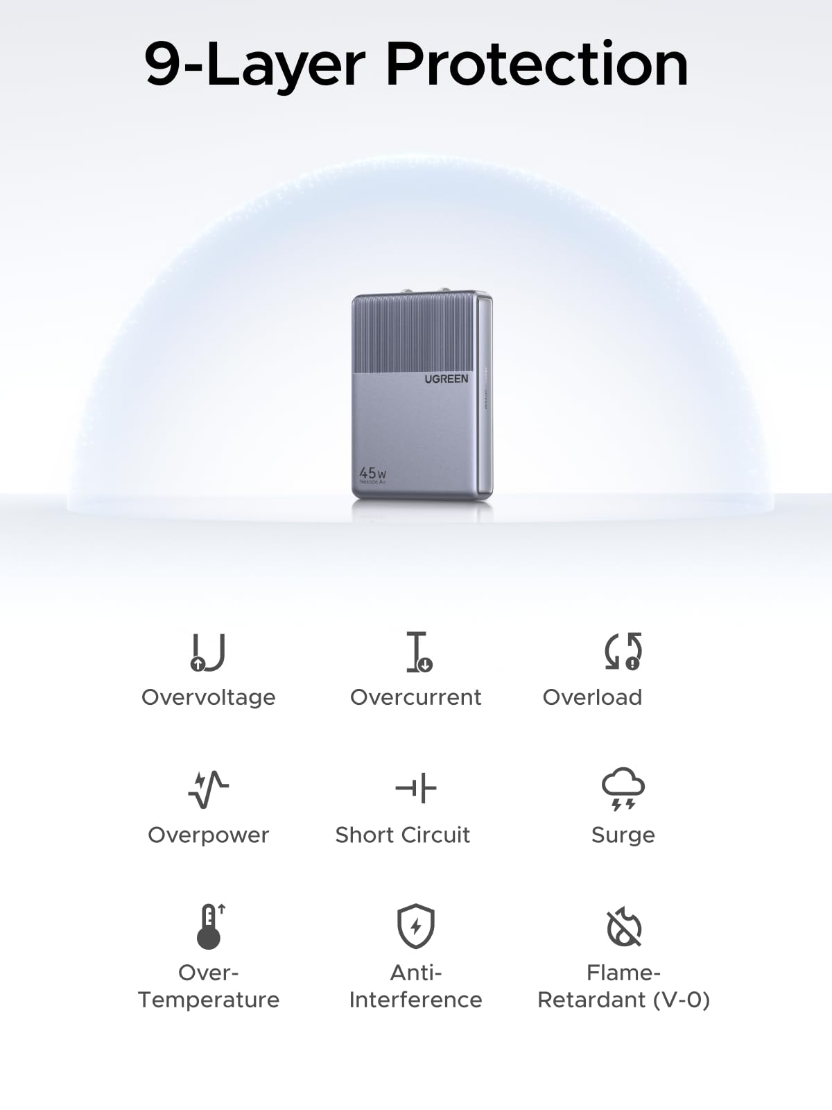Củ sạc UGREEN Nexode Air 45W Slim