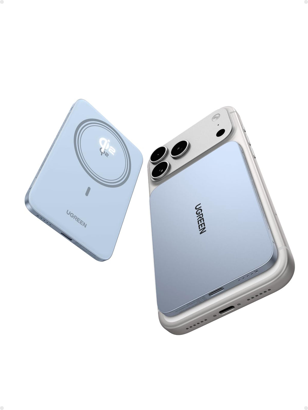 UGREEN MagFlow Air Magnetic Power Bank 5000mAh 20W Starlight Blue