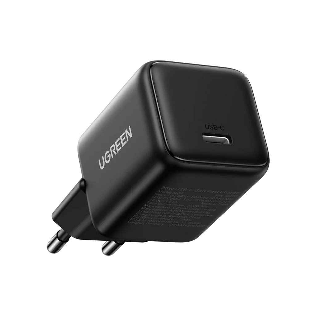 UGREEN Charger USB-C GaN Fast 20W EU Black