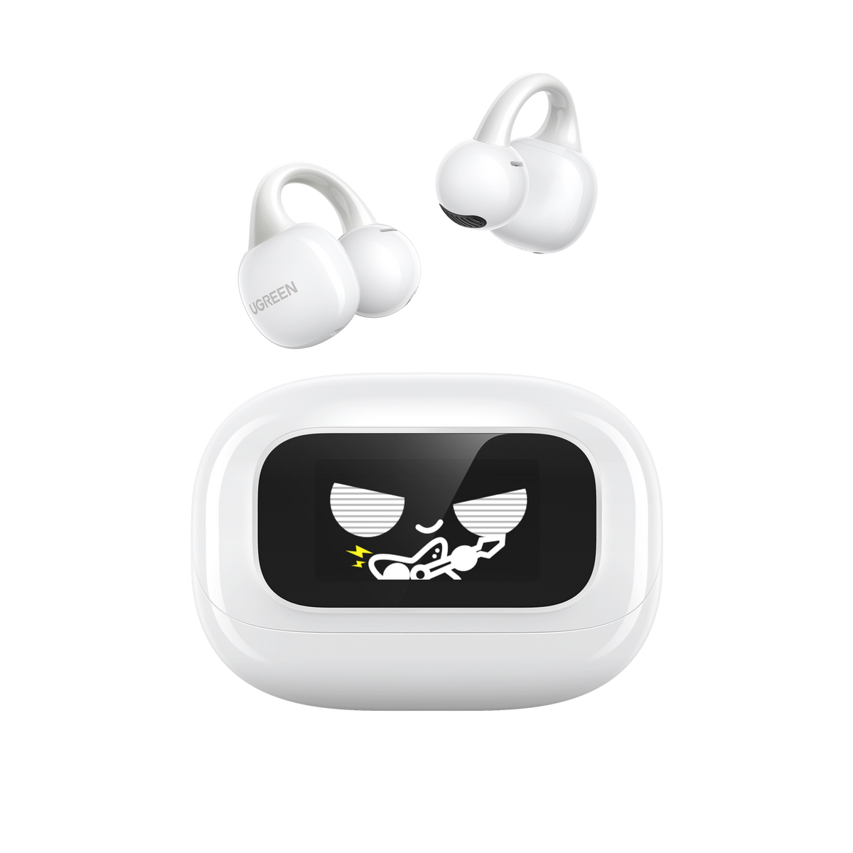 Tai Nghe UGREEN ClipBuds Magic Open-ear kèm Màn Hình Cảm Ứng Thông Minh