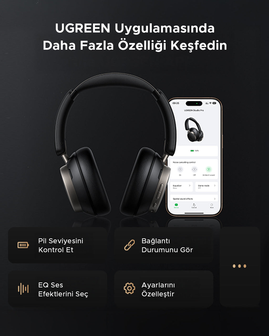 UGREEN Studio Pro (Siyah)