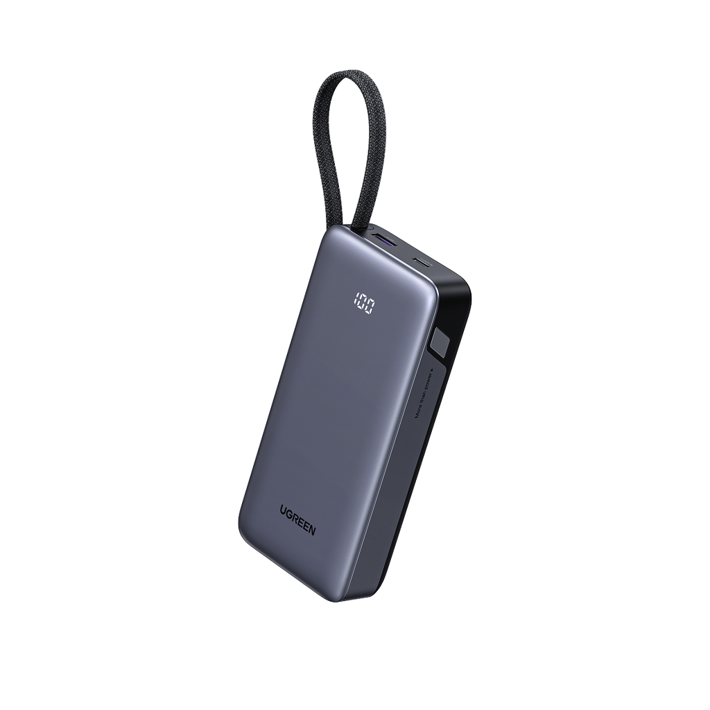 UGREEN พาวเวอร์แบงค์ 20000mAh 45W พร้อมสาย USB-C ในตัว