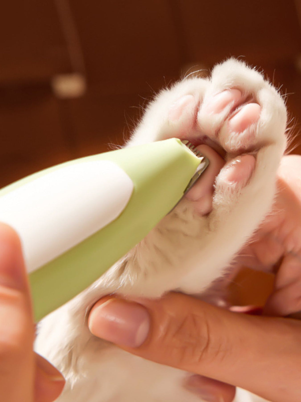 LED Pet Paw Trimmer Rechargeable Low Noise