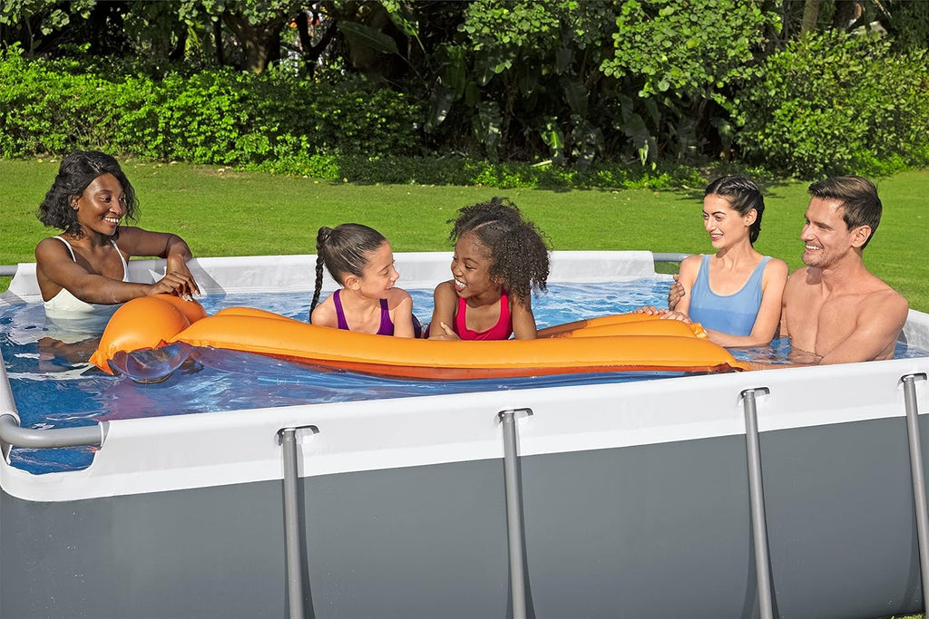 Power Steel 14' x 8'2 x 39.5 Oval Above Ground Pool Set Includes 530gal Filter Pump Ladder