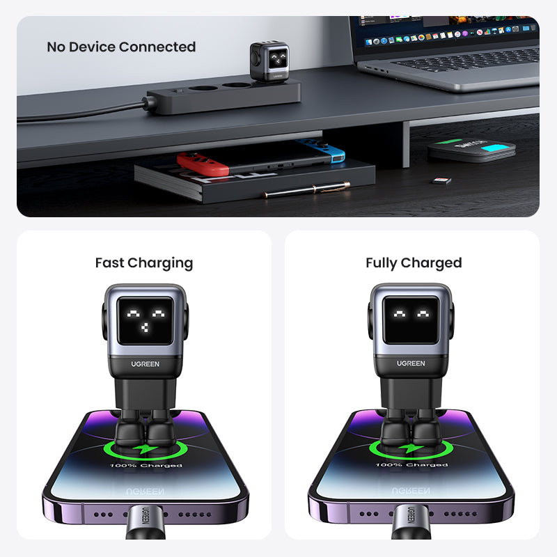 UGREEN Uno Charger RG 3-Port GaN Fast 65W EU Space Gray