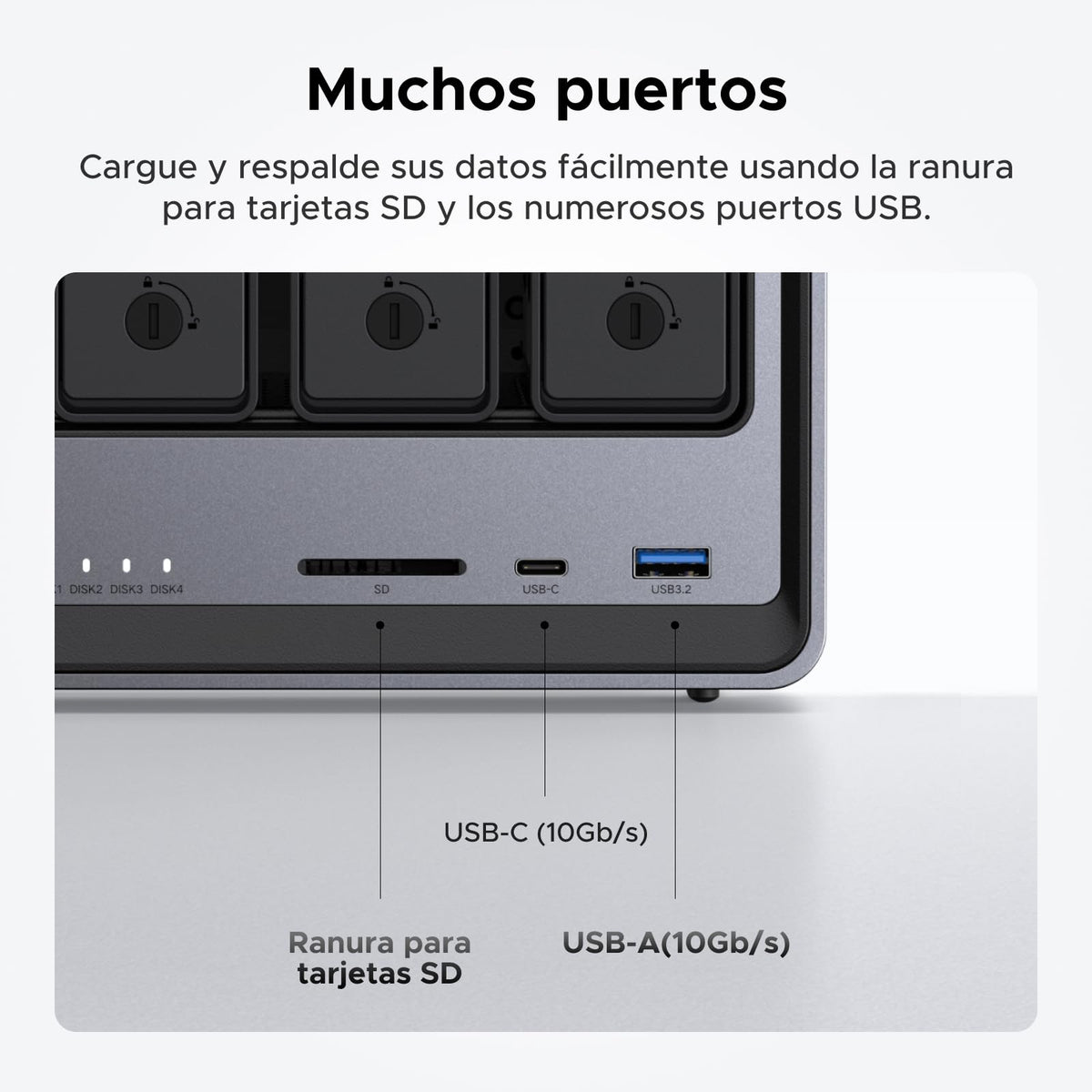 UGREEN NASync DXP4800, NAS de escritorio de 4 bahías, CPU Intel N100 de cuatro núcleos