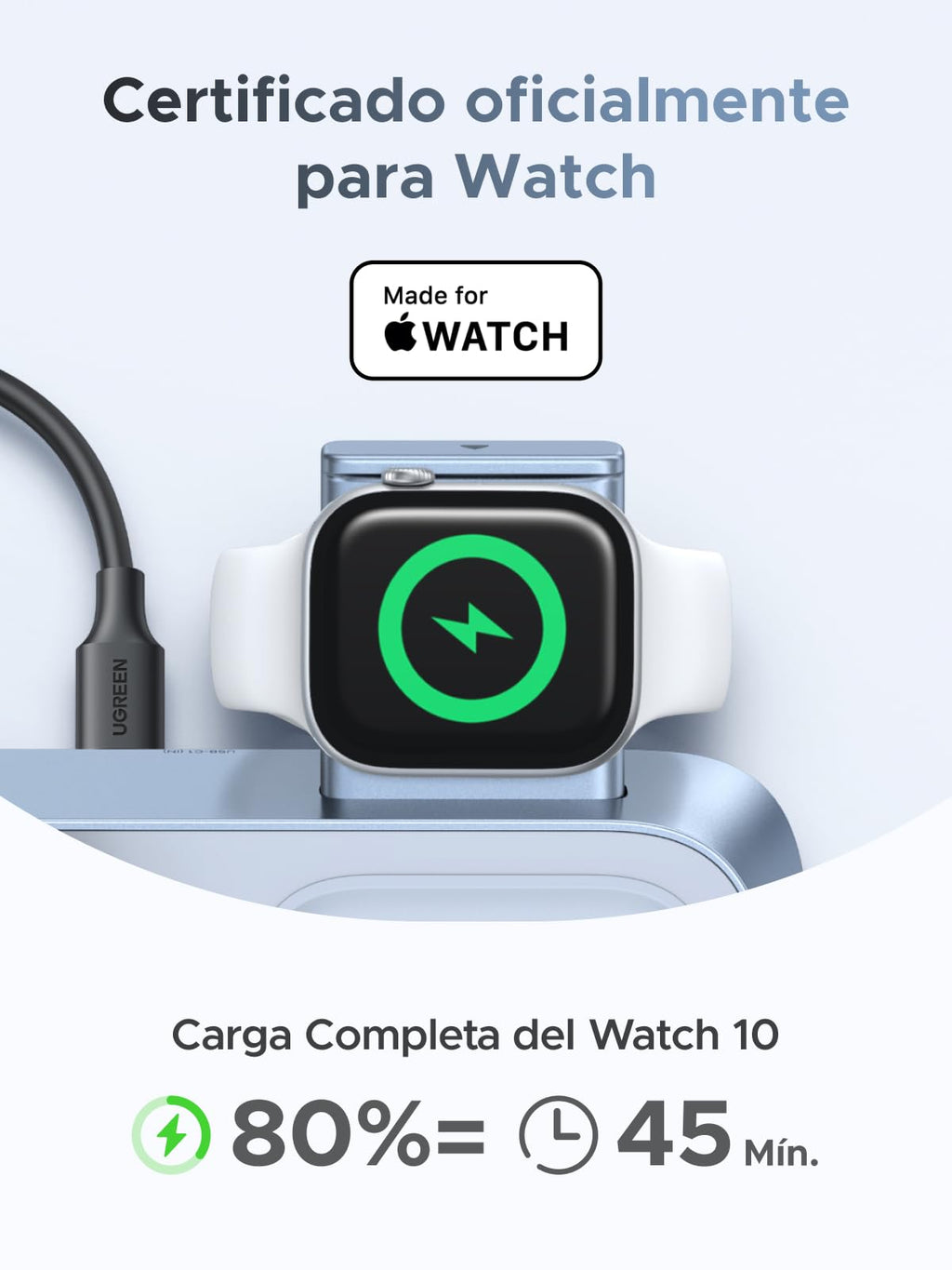 UGREEN MagFlow Qi2 25W Cargador Inalámbrico