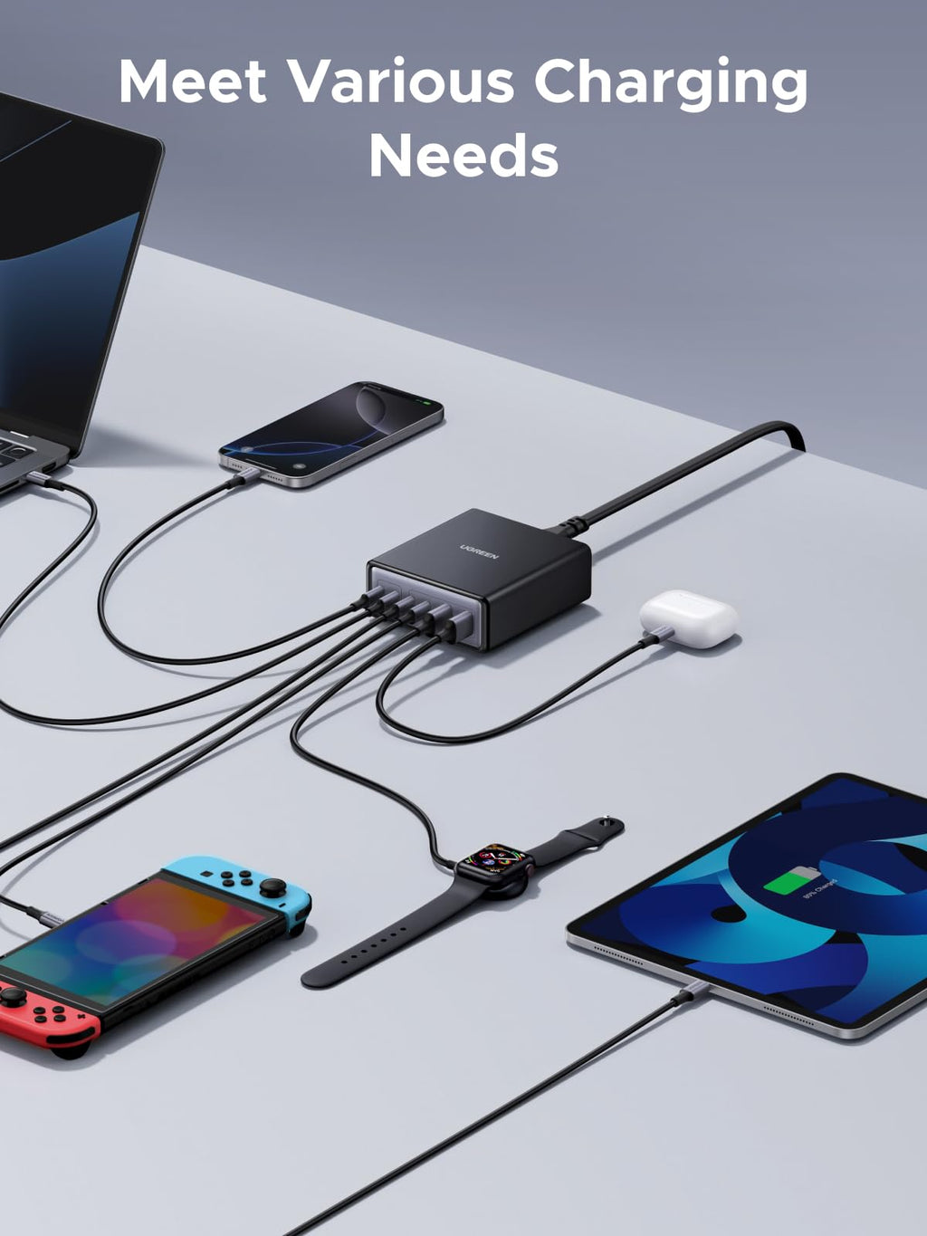 UGREEN Zapix 100W 6-Port Desktop Charger