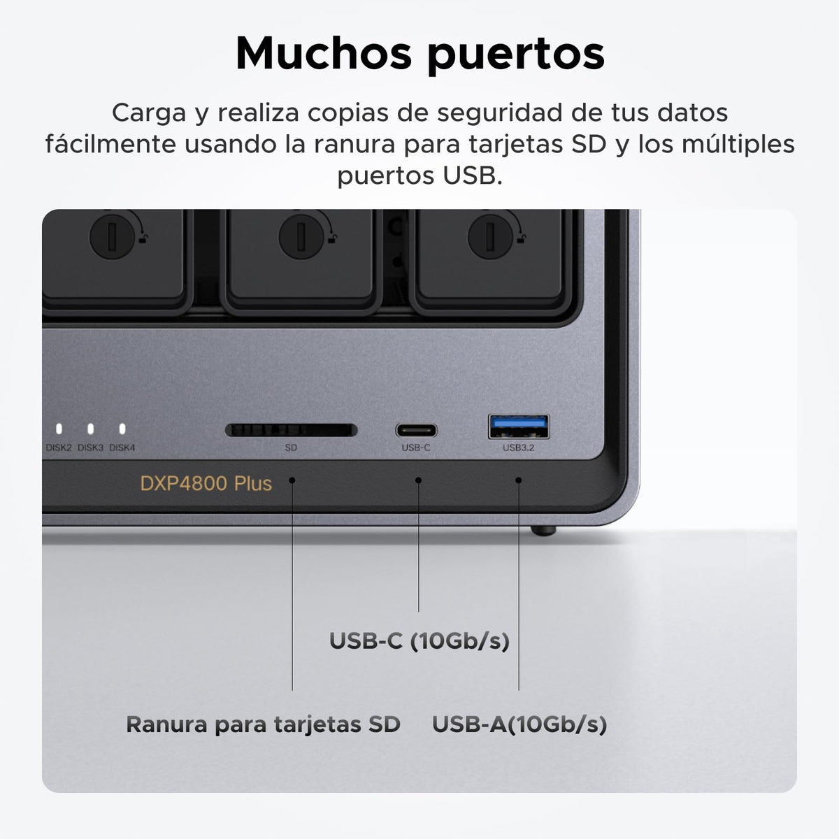 UGREEN NASync DXP4800 Plus, NAS 4 bahías, Intel Pentium Gold 8505