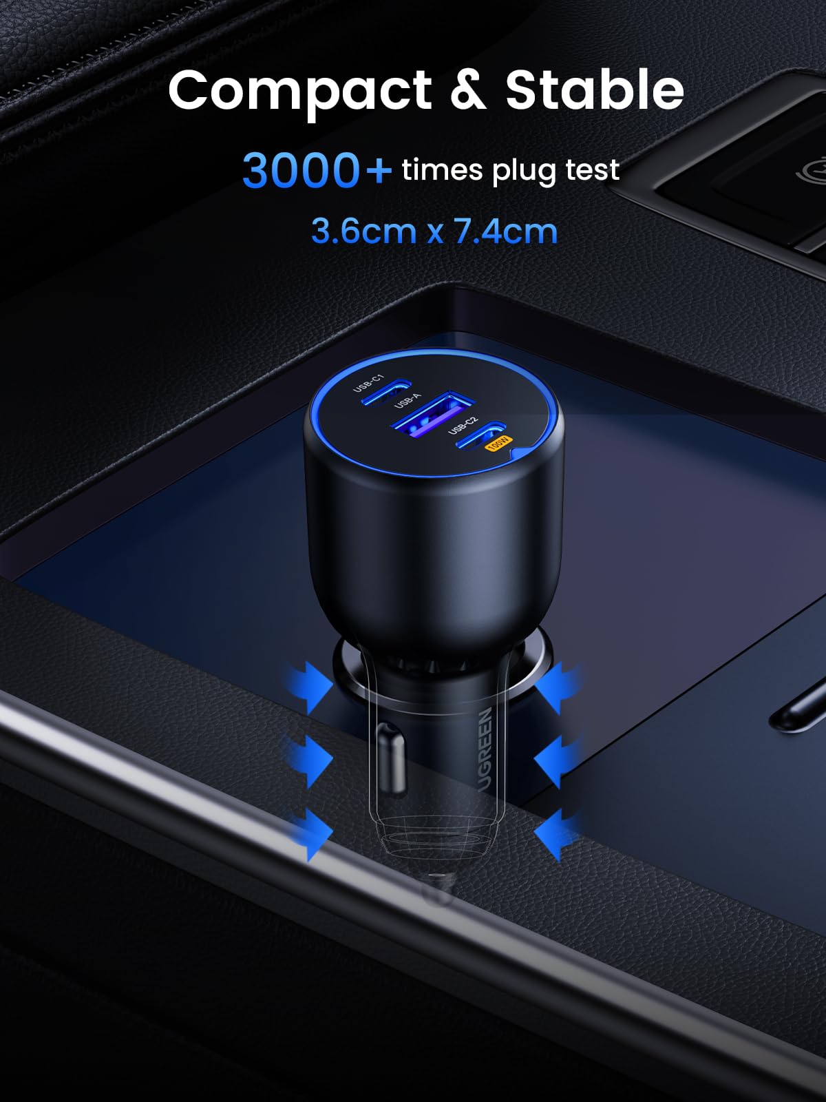 UGREEN 130W USB-C Car Charger