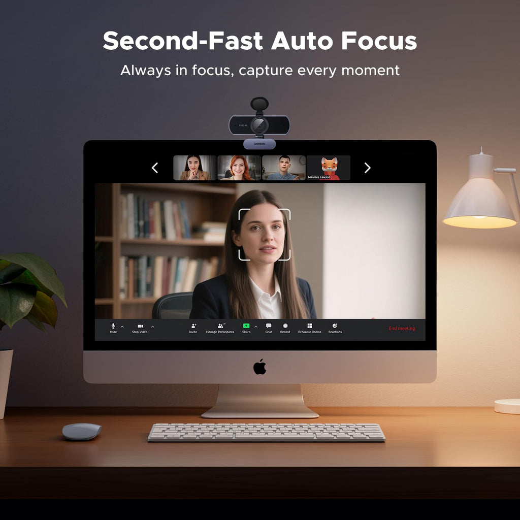 UGREEN 4K Webcam for PC Ultra HD 1080P 60FPS Web Camera