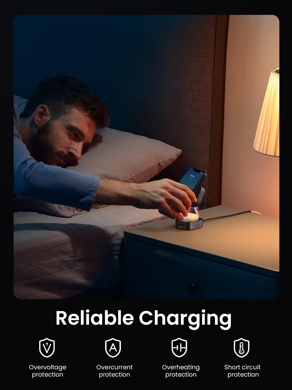 UGREEN 15W 2-in-1 Wireless Charger